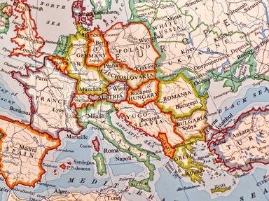 Quiz about European Geography  Some Basics