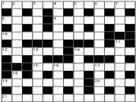 Crossword Whiteout! VI Quiz